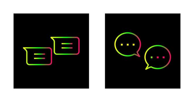 mensajes y conversacion burbujas icono vector