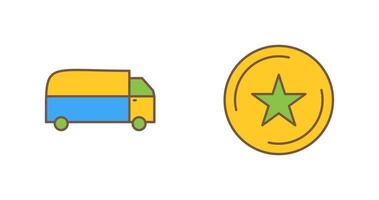 favorite and home delivery  Icon vector