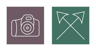 Camera and Arrows Icon vector