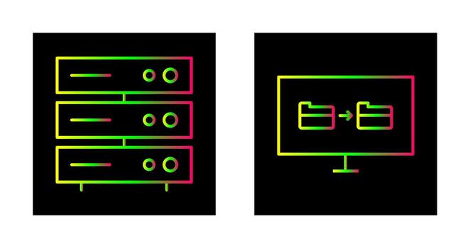 server network and File sharing  Icon vector
