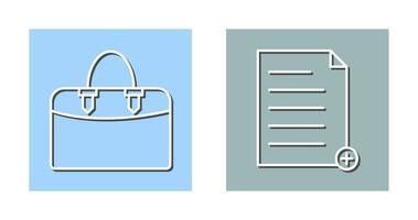 add file and case  Icon vector