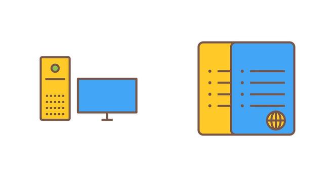 computer and corrupted data  Icon vector
