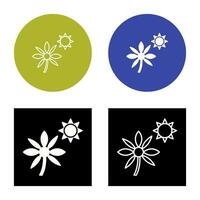 Flower in sunlight Vector Icon