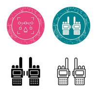 icono de vector de walkie-talkie