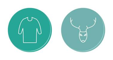 Casual Shirt and Animal Icon vector