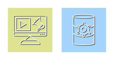 Digital Marketing and Database Management Icon vector