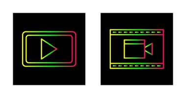 vídeo comunicación y vídeo y animación icono vector
