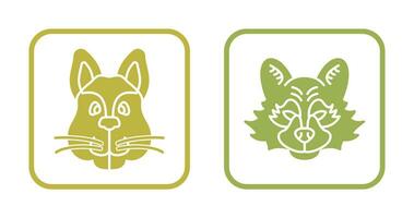 Squirrel and Raccoon Icon vector