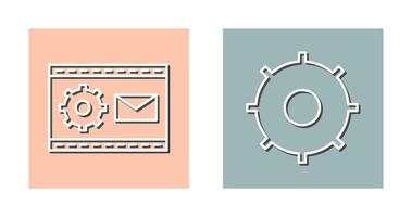 Blogging Service and Setting  Icon vector