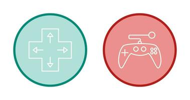 Direction Key and Gaming Control Icon vector