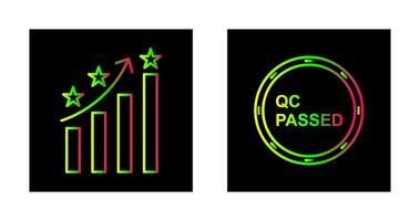 Reputation Management and QC Passed Icon vector