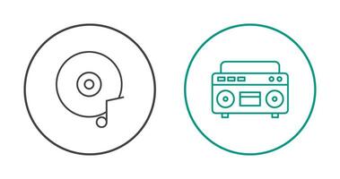 Music CD and Casette Icon vector