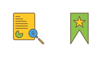 Case Study and Bookmarking Services Icon vector