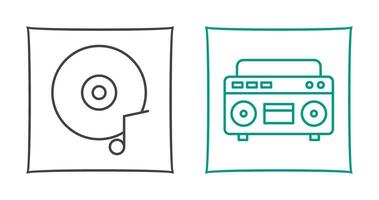 Music CD and Casette Icon vector