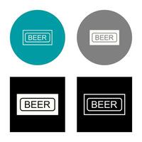 Beer Sign Vector Icon