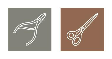 Nippers and Scissors Icon vector