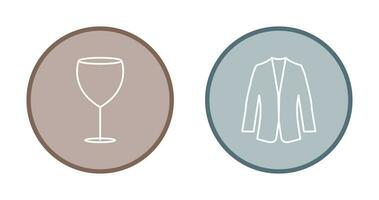 Alcohol and Suit Icon vector