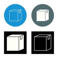 icono de vector de caja