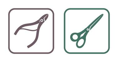 Nippers and Scissors Icon vector