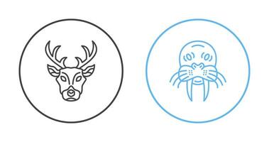 Deer and animal Icon vector
