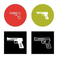 icono de vector de pistola única