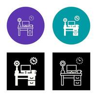 icono de vector de mesa de trabajo