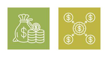 Saving and Distribution Icon vector