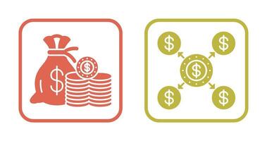 Saving and Distribution Icon vector