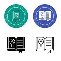 Open Book Vector Icon