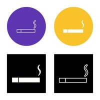 Unique Lit Cigarette Vector Icon