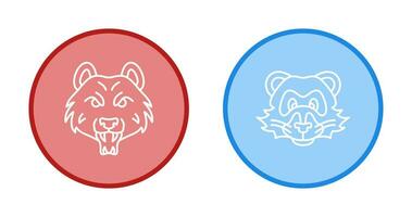 Bear and Ferret Icon vector