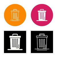 Trash Can Vector Icon