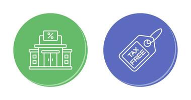 Tax Office and Tax Icon vector