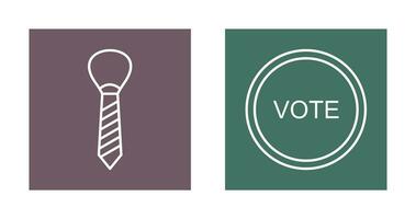 Tie and Vote Link Icon vector