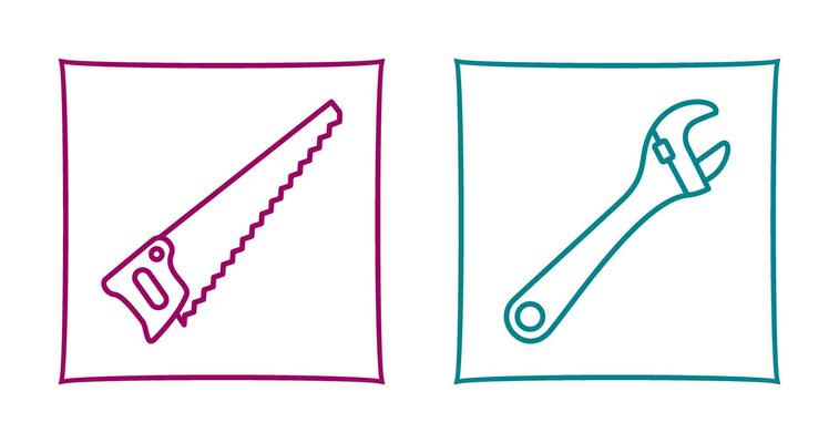 Saw and Wrench Icon