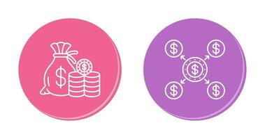 Saving and Distribution Icon vector