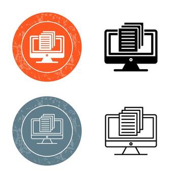 icono de vector de documento