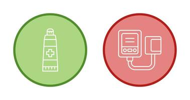 Ointment and Blood Icon vector