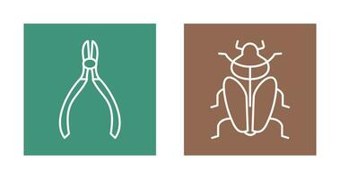 Cutter and Insect Icon vector