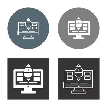 icono de vector de desplazamiento