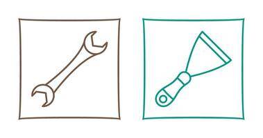 Spanner and Spatula Icon vector