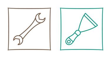 Spanner and Spatula Icon vector