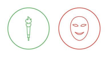 Museum Torch and Ancient Icon vector