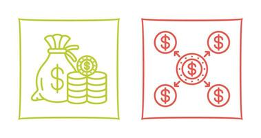 Saving and Distribution Icon vector