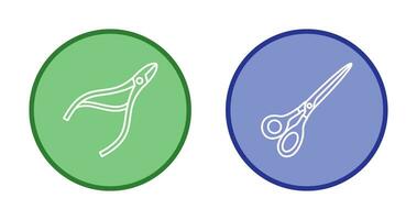 Nippers and Scissors Icon vector