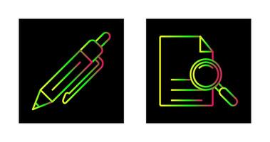 Pen and search Icon vector