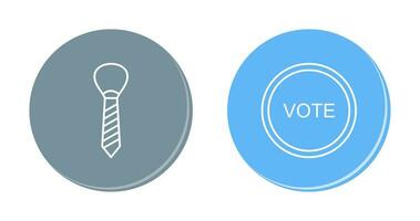 Tie and Vote Link Icon vector