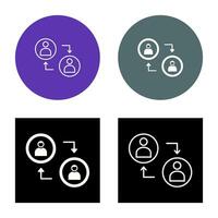 Connected Profiles Vector Icon