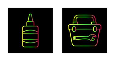 pegamento y construcción icono vector