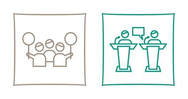 Protest and Debate Icon vector